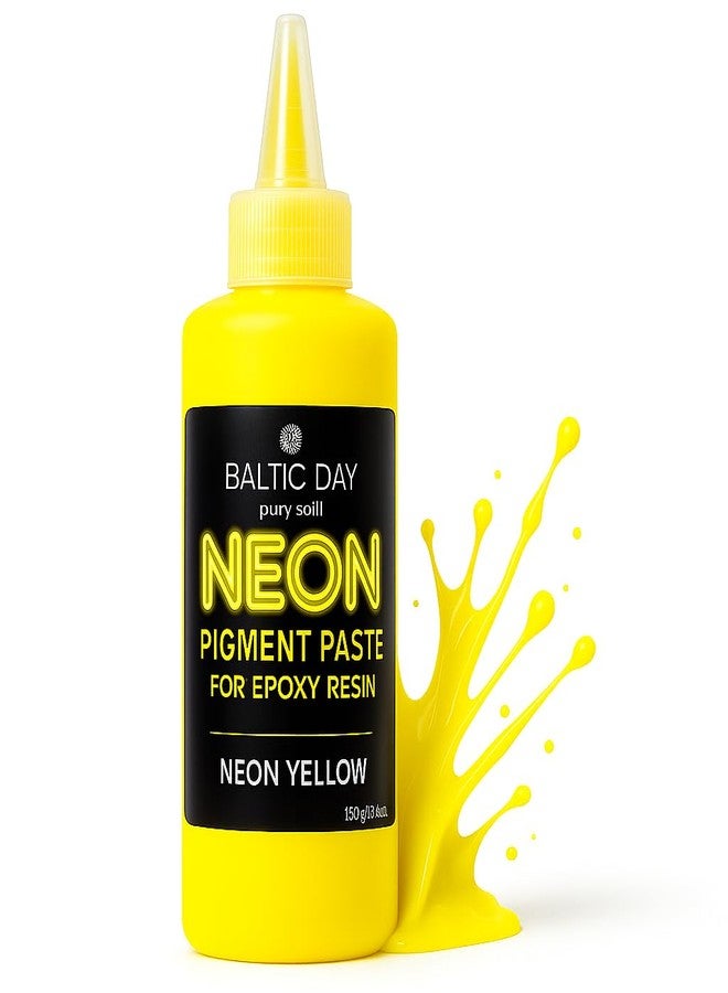 BALTIC DAY Yellow Neon Pigment Paste for Epoxy Resin (191g / 6.7oz) – Intense UV-Resistant Colorant – Easy Mix for Deep Pour & Resin Art Projects – Professional-Grade High-Gloss Dye - Image 1
