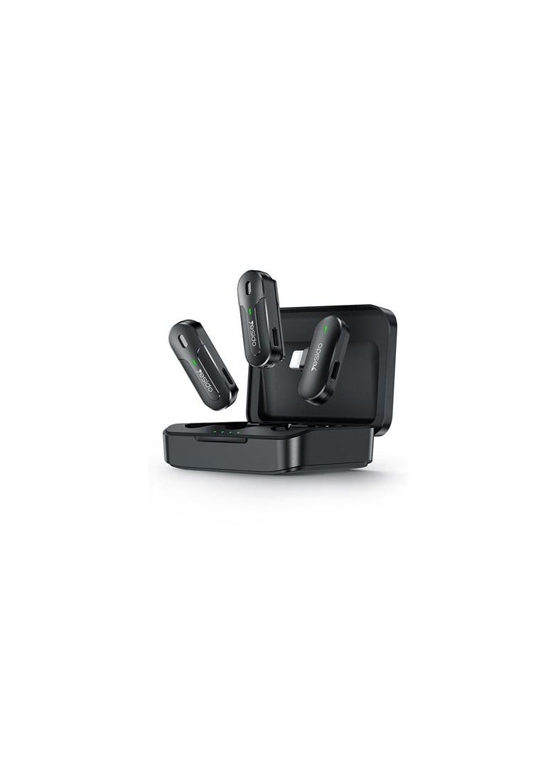 Yesido Yesido KR16 2in1 Wireless Lavalier Microphone Lightning Receiver With Charging Box ZA599F19D6DAF5AF8DDB1Z