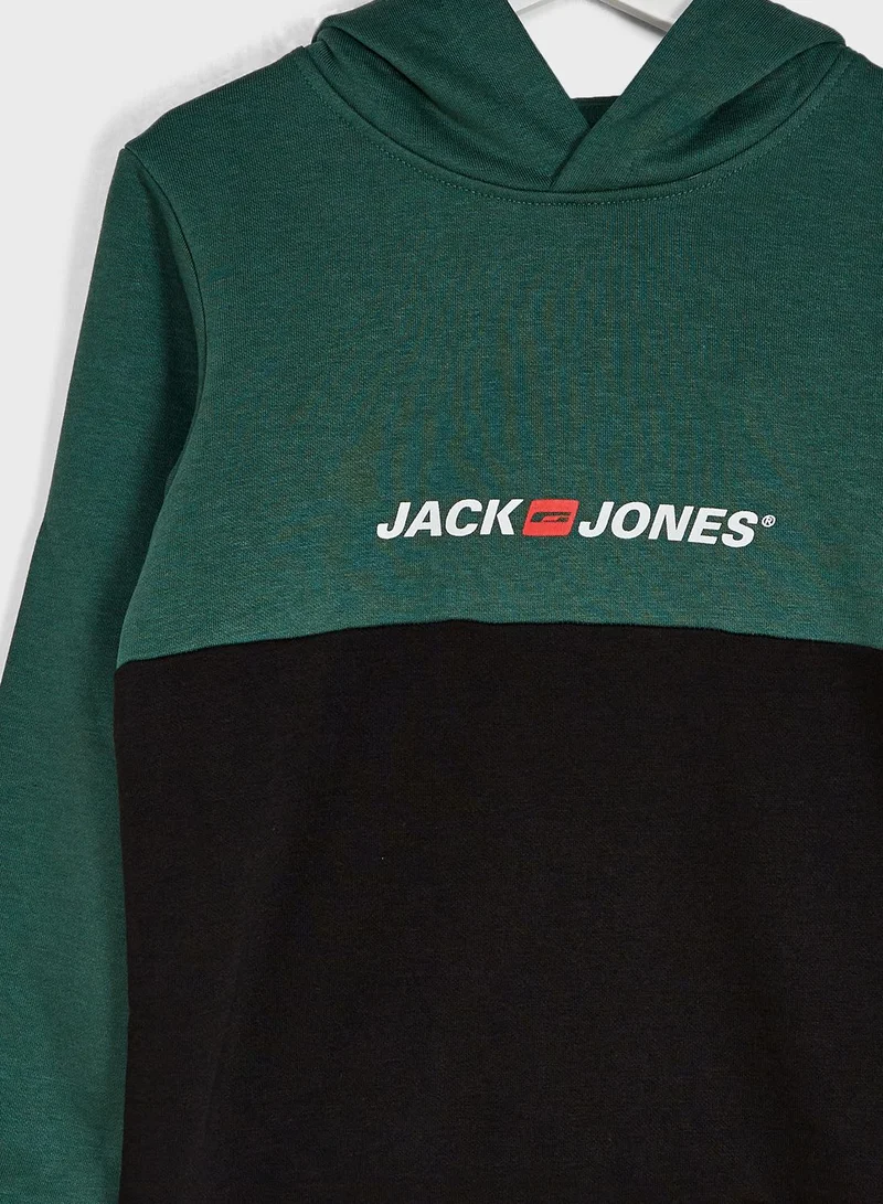 Jack & Jones Junior Youth Colour Block Hoodie