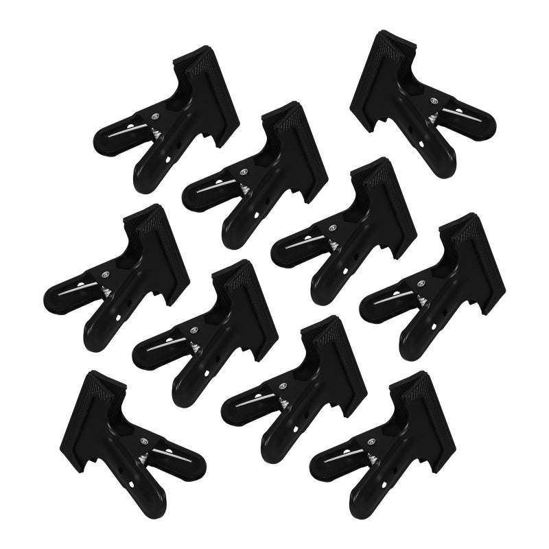 10 Pcs Heavy Duty Metal Backdrop Clamps With Nonslip Rubber Photography Spring Clips For Background Stand Fastener Clips For Studio Photo Backdrops And Balloon Arch - Image 2