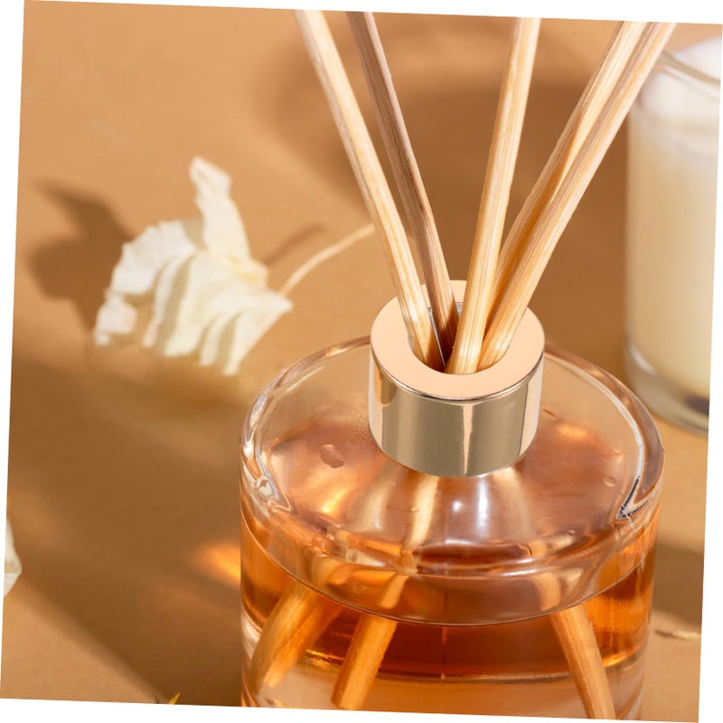 أغطية قصب الذهبي العطري 10 قطع DIY أغطية زجاجات العلاج العطري لمبخرات الزيوت الأساسية - Image 5