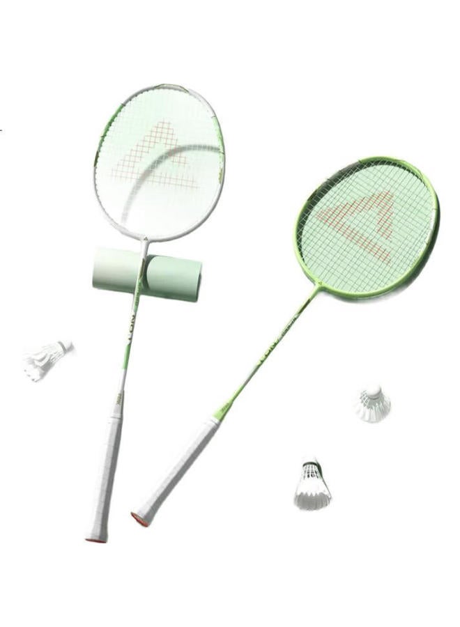 PEAK Badminton Racket Double Shot Iron Alloy Super Light Durable Training Competition Adult Children Students Anti-Wear - Image 2