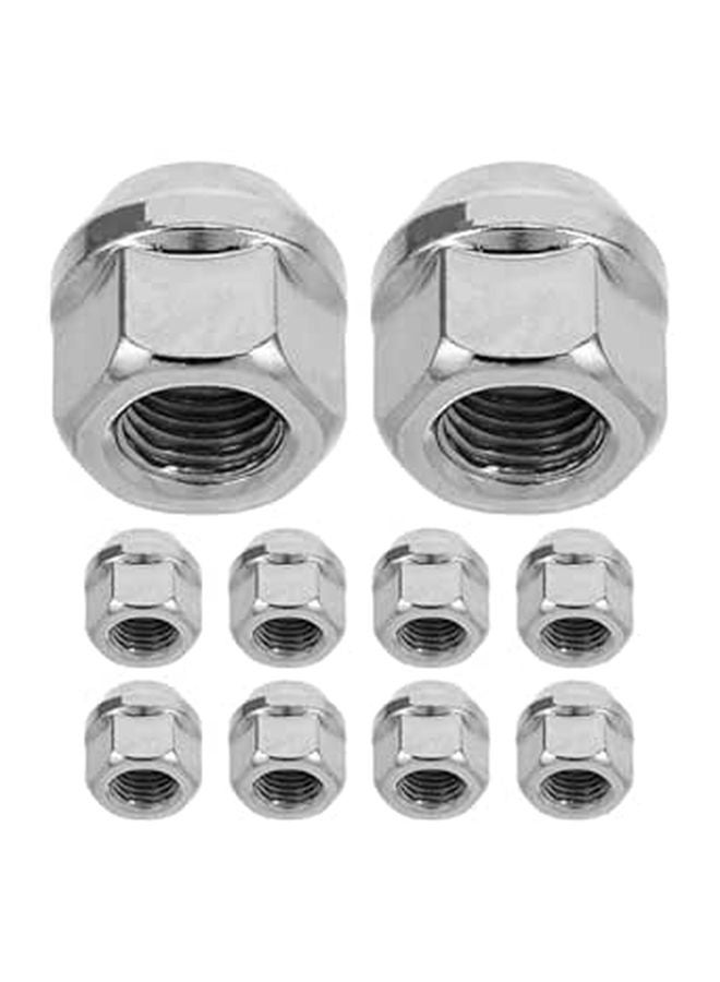 Open End Acorn Lug Nuts 10Pcs M12x1 5 Steel for Trailer Truck Wheel Studs - Image 1