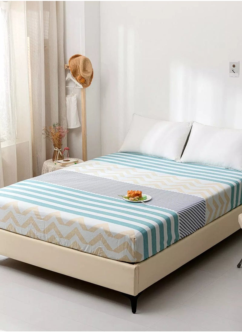Generic Striped Pattern Fitted Sheet  - Image 3