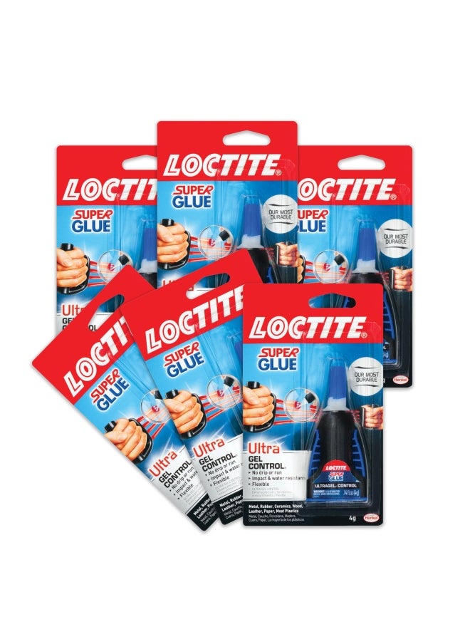 Loctite 1363589 6 Ultra Gel Control Super Glue 4G Bottles Case Of 6  - Image 1