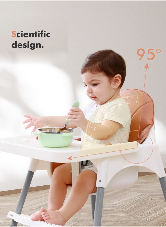 NKX Adjustable High Chair With Dining Tray And Safety Seat Belt with Cushion For Children  - Image 5