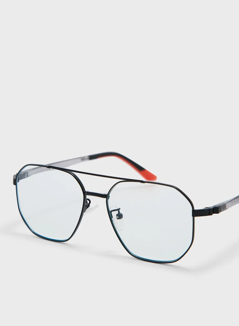 Robert Wood Anti Blue Lens Angular Laptop Optic Glasses