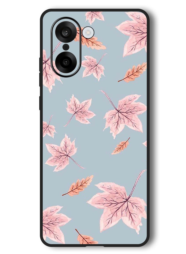 Theodor Case Compatible with OnePlus Nord CE 5 6.77 Inch Protection Shockproof Bumper Cover Autum Leaves - Image 1