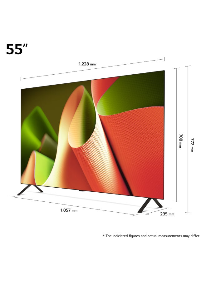 LG 55-Inch 4K Ultra HD Smart OLED TV With AI ThinQ, Dolby Vision IQ, Dolby Atmos, webOS, Alexa Built-In, Google Assistant, HDMI 2.1, Gaming Mode OLED55B46LA Black OLED55B46LA Black - Image 3