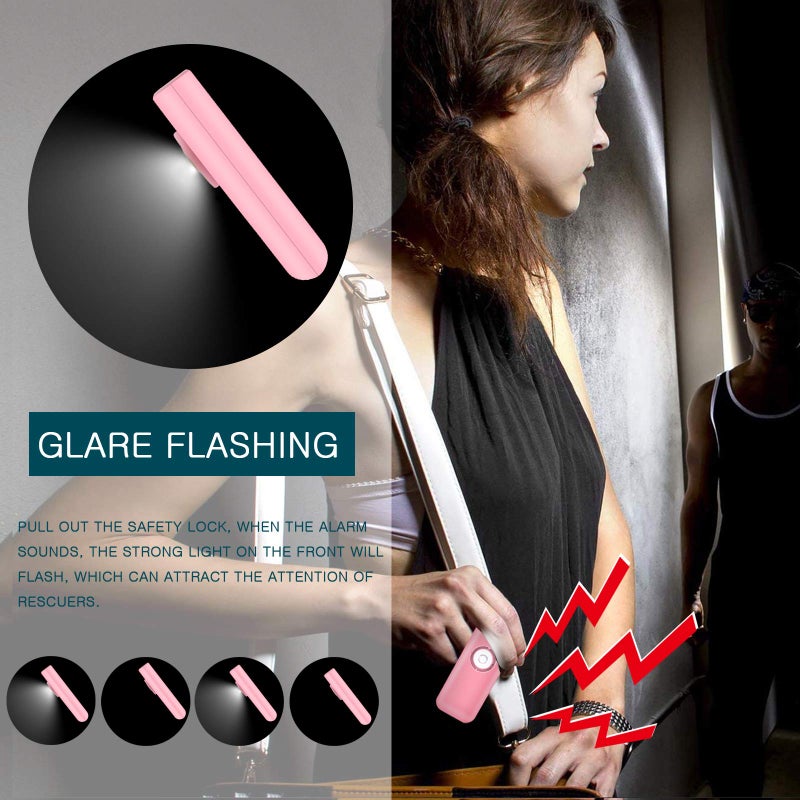 Thopeb The Original Personal Safety Alarm for Womenn by Women– Loud Siren Birdie Alarm for Women, Strobe SOS LED Light, Be Safe with Personal Alarm– Self Defense Keychain for College Essentials (Pink) - Image 4