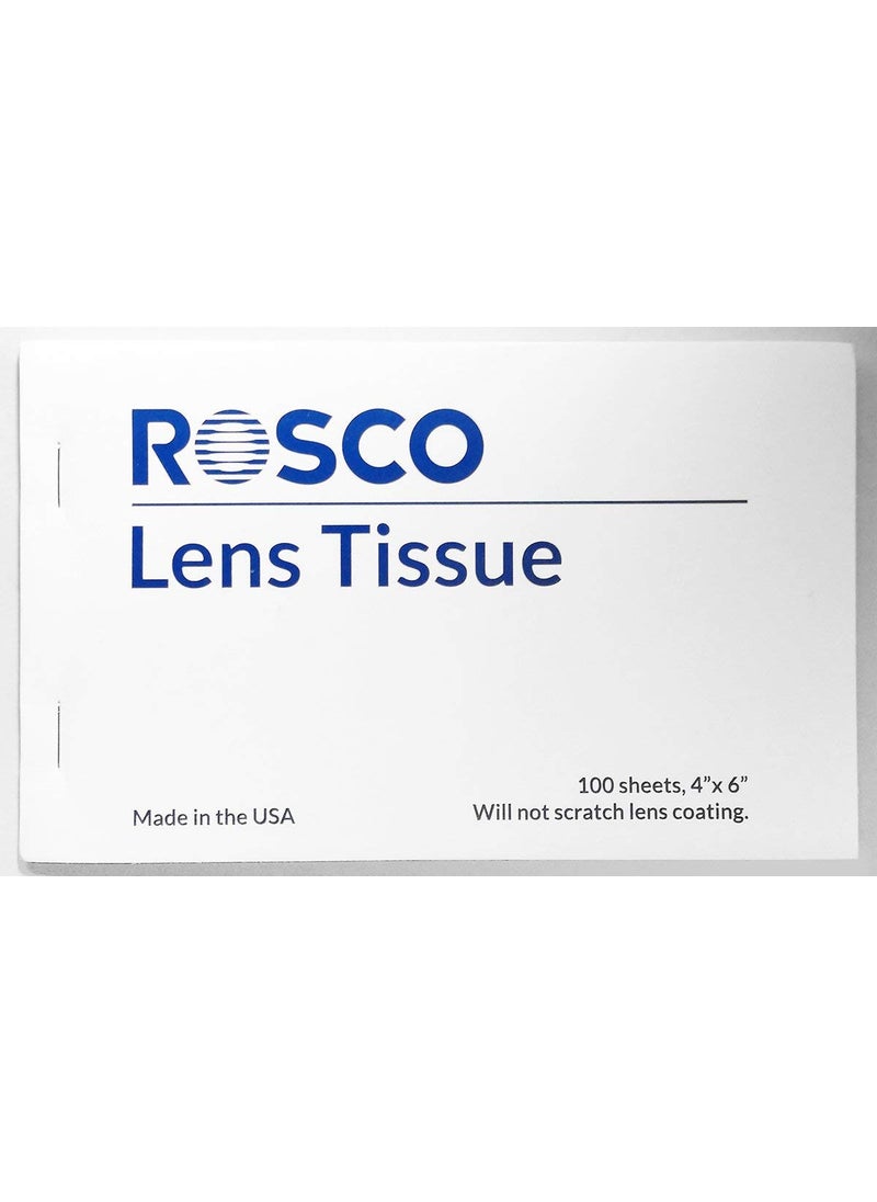 Rosco Rosco Photographic Lighting Filters Lens Tissue, 100 Sheets, Silicone Free, Lightweight and Disposable, 4x6 inch Booklet 