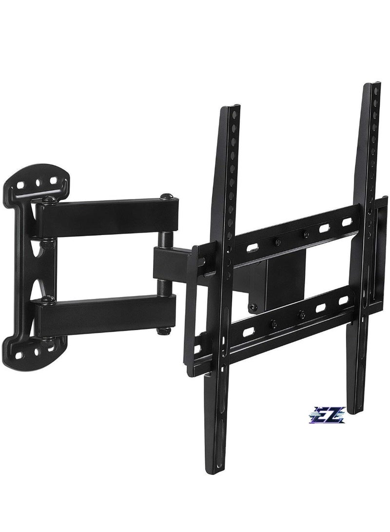 ELTRAZONE Full Motion TV Wall Mount Corner Bracket, VESA 400 x 400 Compatible, Extending Arm Articulating, Swivel, Tilt Fits 32, 37, 40, 42, 47, 50 Inch TVs, 66 Lbs Capacity Black  - Image 1