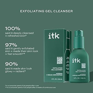 ITK Exfoliating Gel Cleanser by ITK for Unisex 5 oz Exfoliating Gel - Image 3