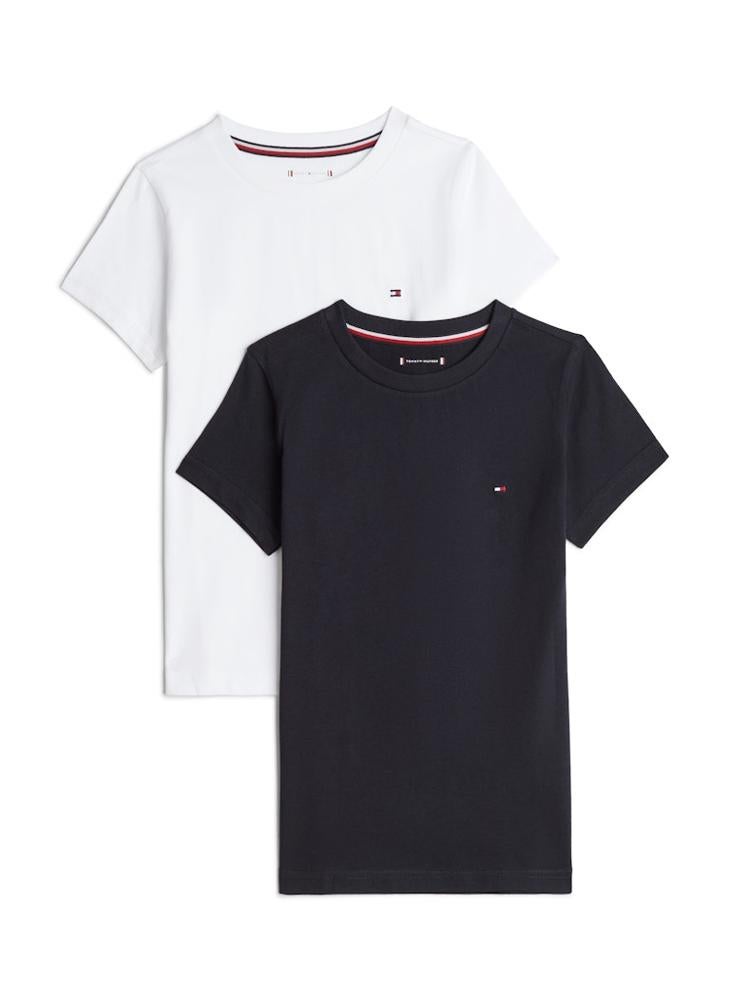 TOMMY HILFIGER - Kids 2 Pack Crew Neck T-Shirt - Image 1