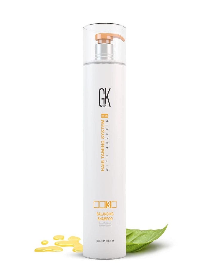 GK HAIR Global Keratin Balancing Shampoo 1000ml For Oily Hair And Scalp Restores Scalp pH Level - Sulfate And Paraben Free - Image 1