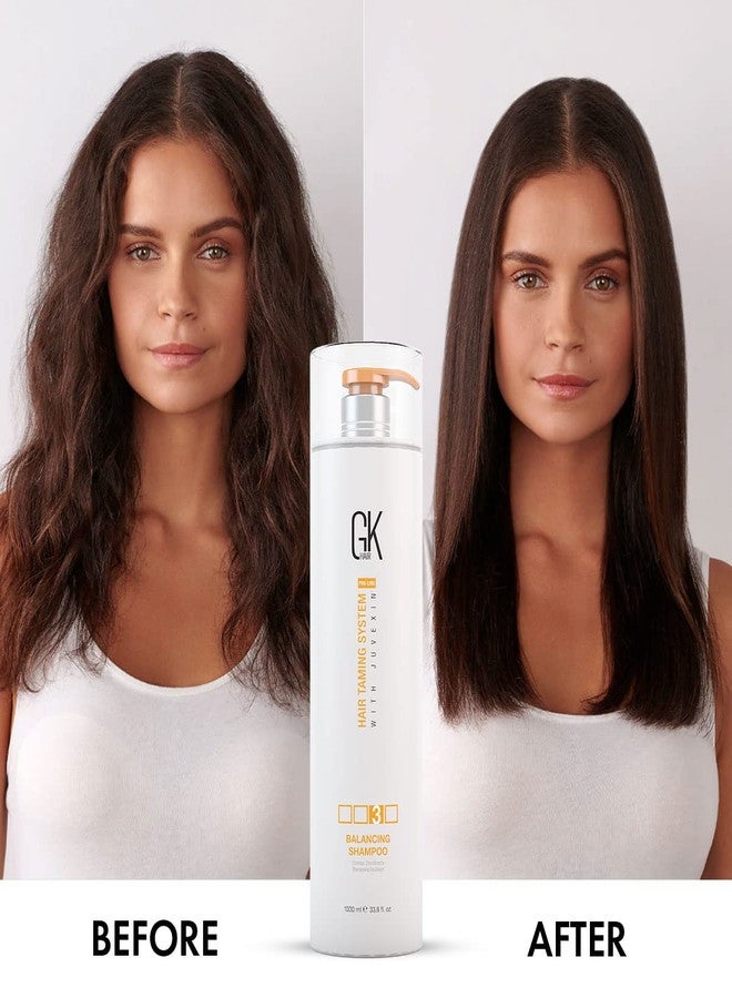 GK HAIR Global Keratin Balancing Shampoo 1000ml For Oily Hair And Scalp Restores Scalp pH Level - Sulfate And Paraben Free - Image 5