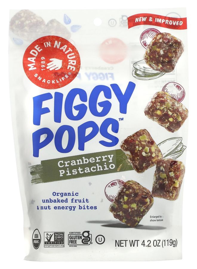 MADE IN NATURE Figgy Pops Cranberry Pistachio 4.2 oz (119 g)