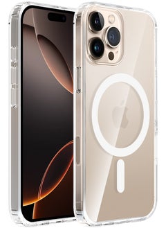 Tersely Magnetic Case for iPhone 16 Pro Max 6.9inch, Compatible with MagSafe, Scratch-Resistant Back, Anti-Scratch Clear Back Magnetic Phone Cover  - Image 1