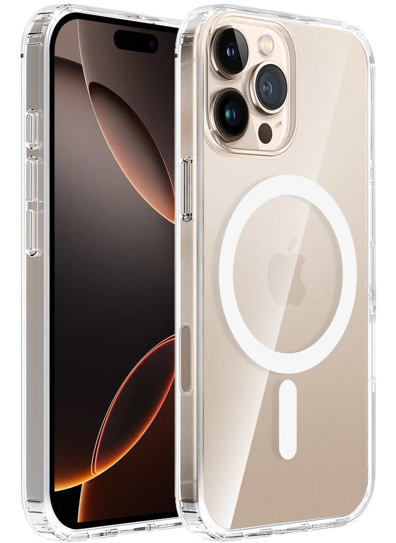 Tersely - Magnetic Case for iPhone 16 Pro Max 6.9inch, Compatible with MagSafe, Scratch-Resistant Back, Anti-Scratch Clear Back Magnetic Phone Cover - Image 1