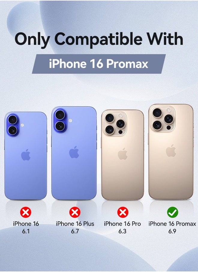 Tersely - Magnetic Case for iPhone 16 Pro Max 6.9inch, Compatible with MagSafe, Scratch-Resistant Back, Anti-Scratch Clear Back Magnetic Phone Cover - Image 1