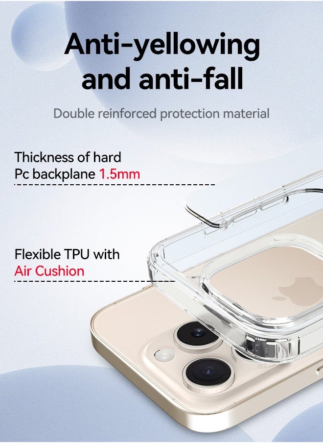 Tersely - Magnetic Case for iPhone 16 Pro Max 6.9inch, Compatible with MagSafe, Scratch-Resistant Back, Anti-Scratch Clear Back Magnetic Phone Cover - Image 1