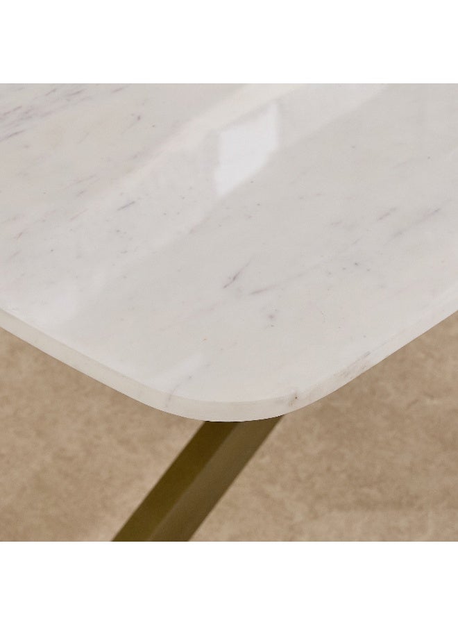 Home Box Cavon Portola 6-Seater Marble Dining Table - Image 3