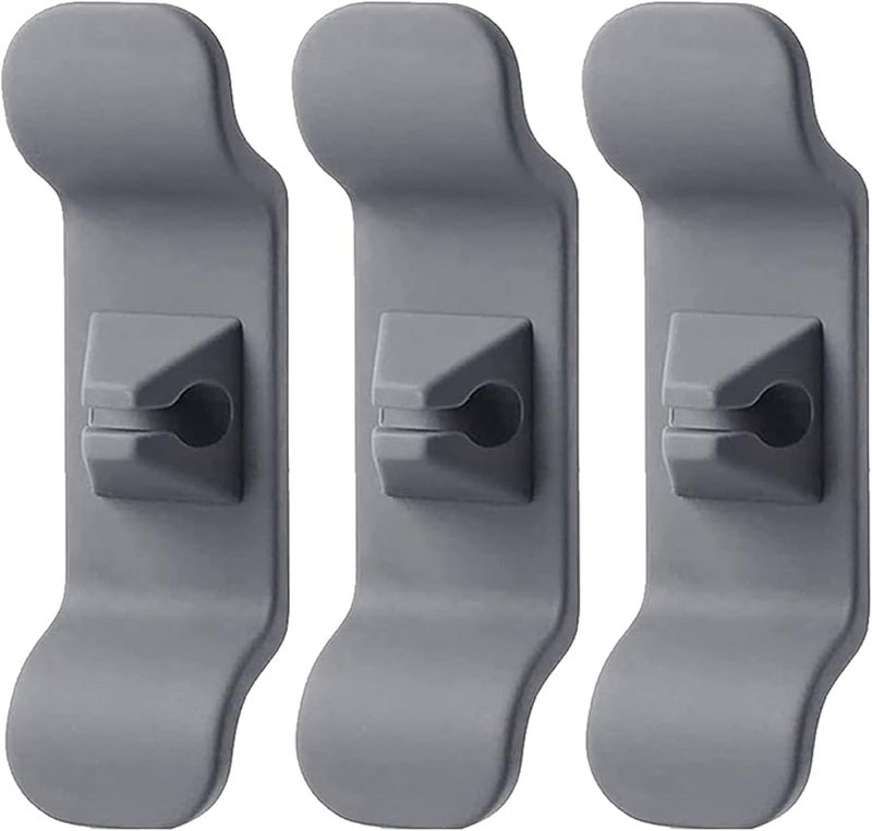 رمادي 3 قطع خطافات حائطية منظف لفاف الكابل لآلة القلي الهوائي آلة القهوة واقي الكابل - Image 1