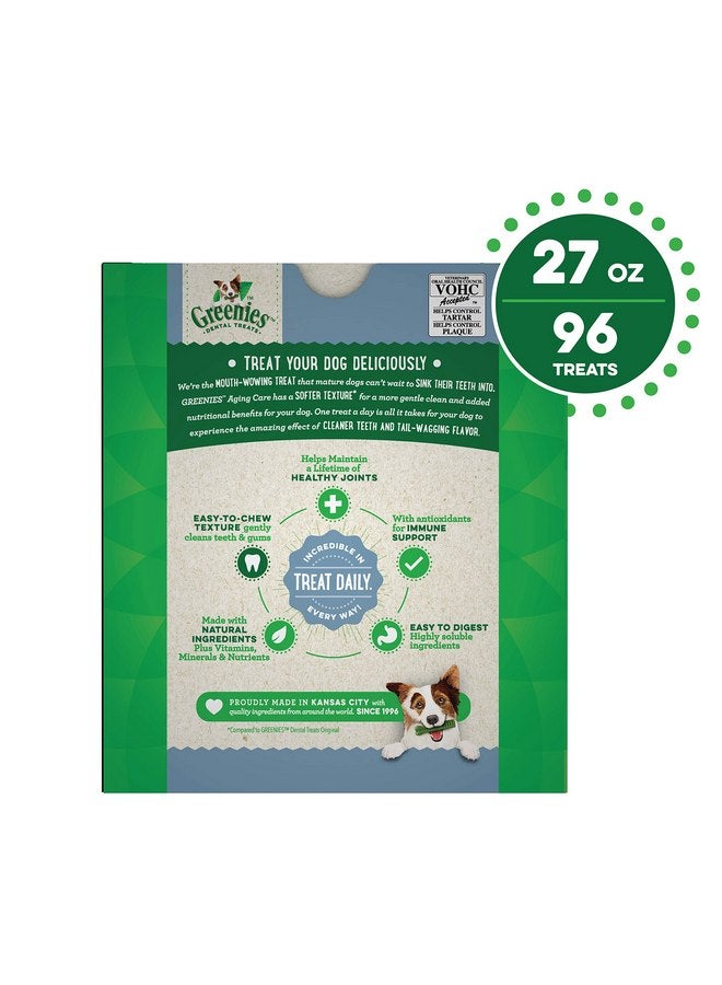 جرينيز مكافآت العناية بالأسنان الطبيعية للكلاب من Greenies Aging Care TEENIE، عبوة 27 أونصة (96 مكافأة) - Image 2