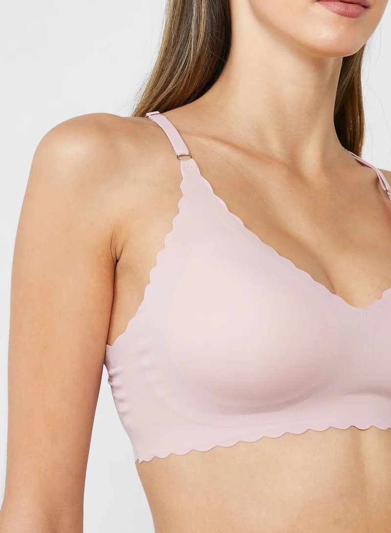 Ginger Scallop Hem Seamless Bra