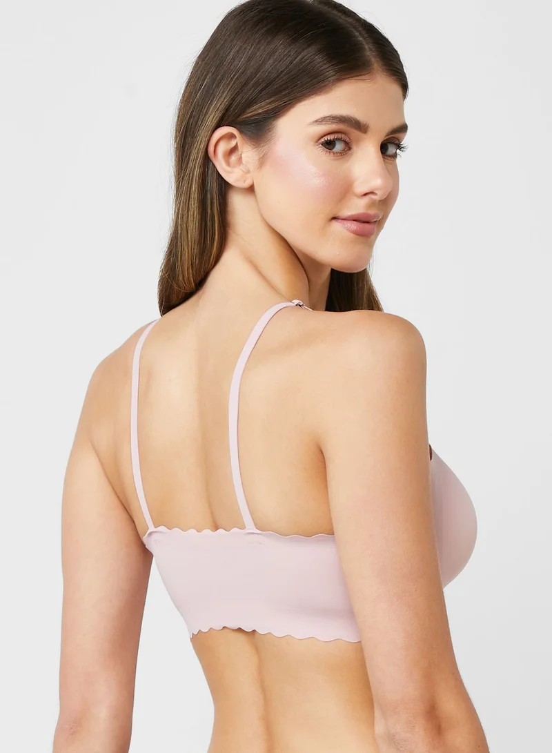 Ginger Scallop Hem Seamless Bra