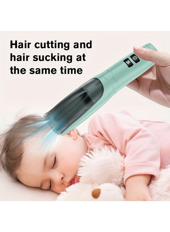 general Children's Electric Hair Clipper, Youth Hair Clipper, Silent Home Trimmer with Hair Collection Function, Portable USB Charging Smart Set, Safe and Smooth Ceramic Blade, Suitable for Adults, Babies, Children and the Elderly, Ceramic Blade Does Not Get Stuck, The Whole Body Is Washable - Image 4
