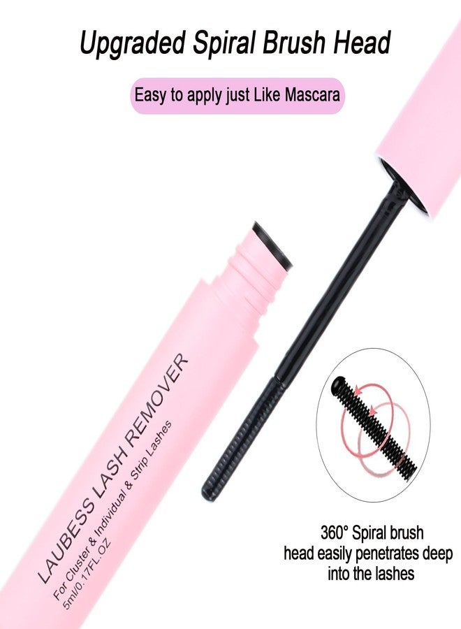 LAUBESS Lash Glue for Eyelash Clusters 3-in-1 Lash Remover for Lash Extensions Eyelash Glue Remover Lash Bond and Seal Waterproof DIY Eyelash Extension Remover 15ml(Black) - Image 4