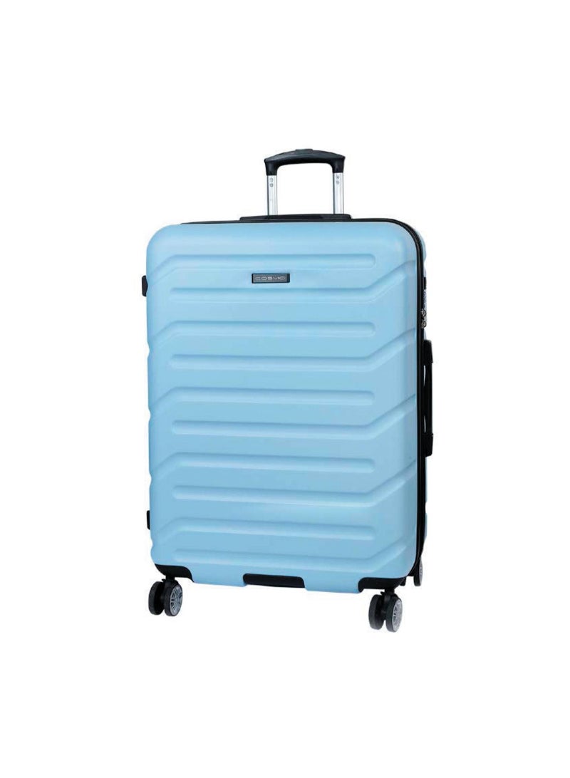 Cosmo Rover 4 Wheel Hard Trolley, 60 cm, Blue
