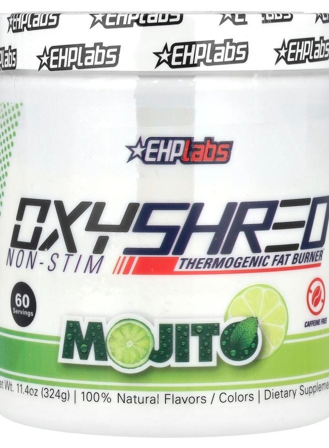 EHPLabs أوكسي شريد غير منبه حارق للدهون موهيتو 11.4 أونصة (324 جرام)