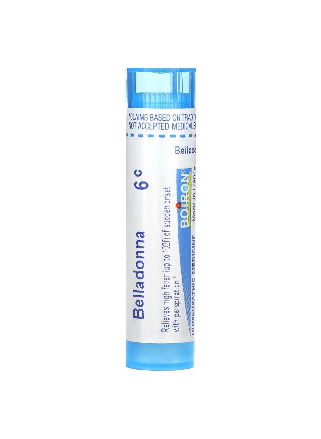 Boiron Boiron, Belladonna, 6C, Fever Relief, Approx 80 Pellets  - Image 1