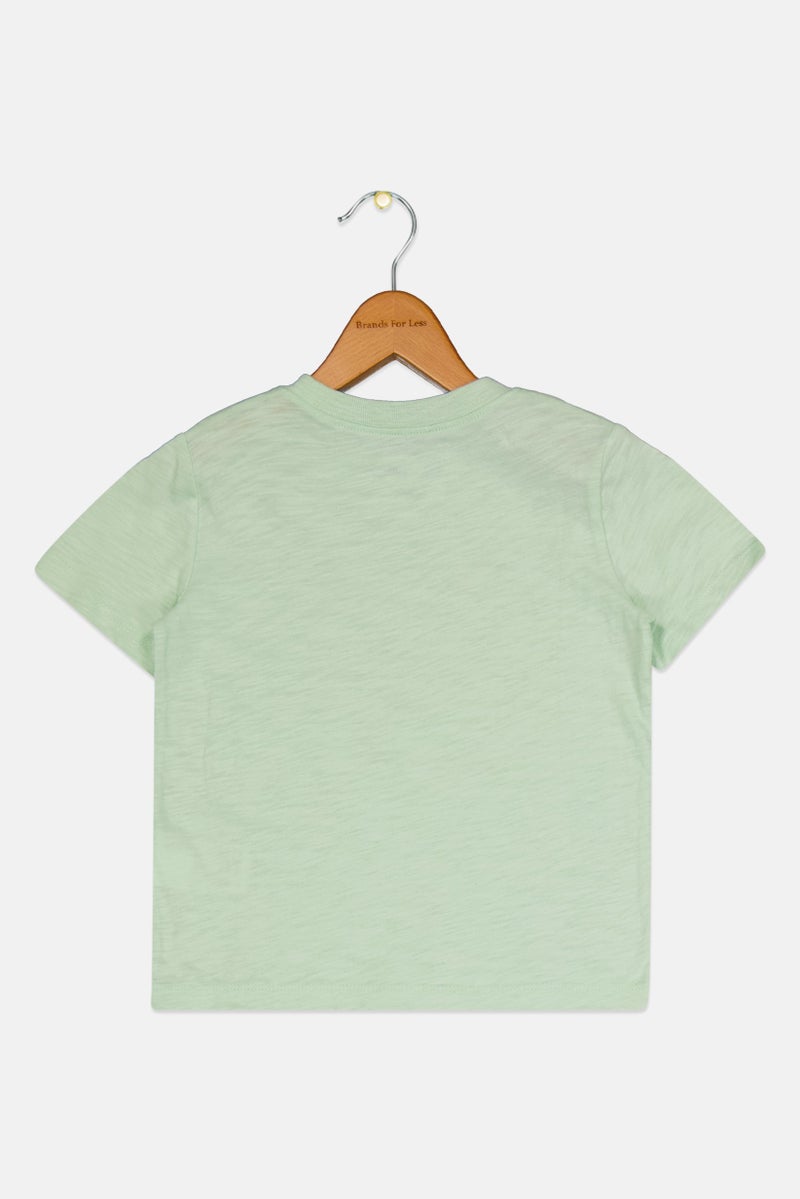 GAP Toddlers Boy Graphic Pointed Short Sleeve T-Shirt, Mint Green - Image 2