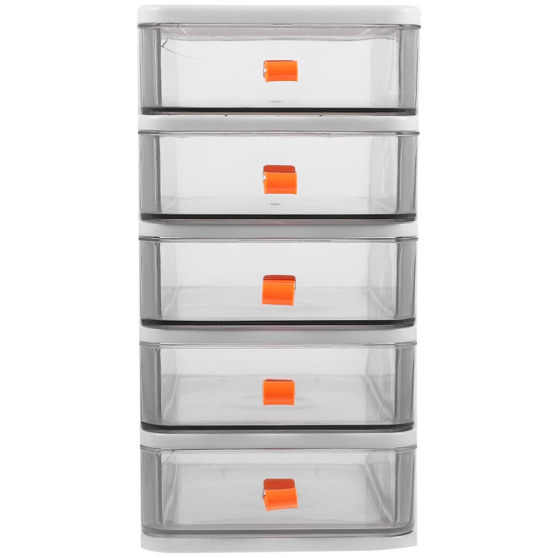 Desk Organizer with Drawers Desktop Storage Drawer 5-layer Stationery Storage Case Stationery Holder - Image 1