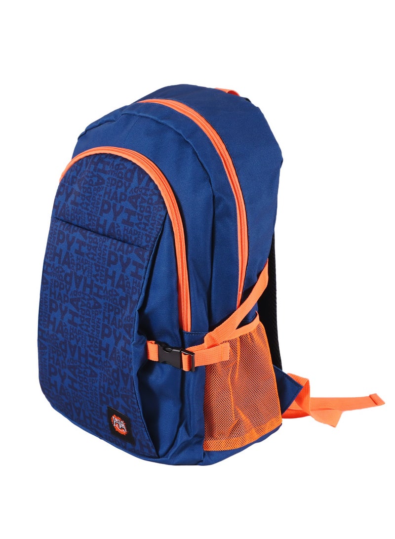 بيج ديزاين حقيبة ظهر للابتوب Biggdesign Moods Up للرجال والنساء، حقيبة عمل مقاومة للماء مع حجرة للابتوب، حقيبة سفر مع منفذ شحن USB، للابتوب والدفتر مقاس 15 إنش، مضادة للسرقة، لون كحلي. - Image 2