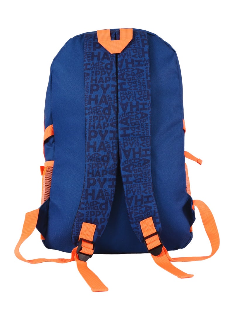 بيج ديزاين حقيبة ظهر للابتوب Biggdesign Moods Up للرجال والنساء، حقيبة عمل مقاومة للماء مع حجرة للابتوب، حقيبة سفر مع منفذ شحن USB، للابتوب والدفتر مقاس 15 إنش، مضادة للسرقة، لون كحلي. - Image 3