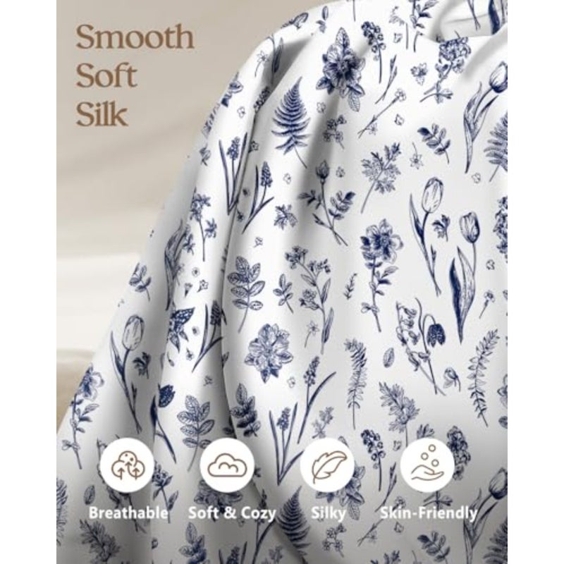 2 Pack Mulberry Silk Pillowcase for Hair and Skin - Standard Size 20 x 26 Inch with Hidden Zipper 19 Momme Soft Sleeping Silk Pillow Case for Women, Moms - Image 3