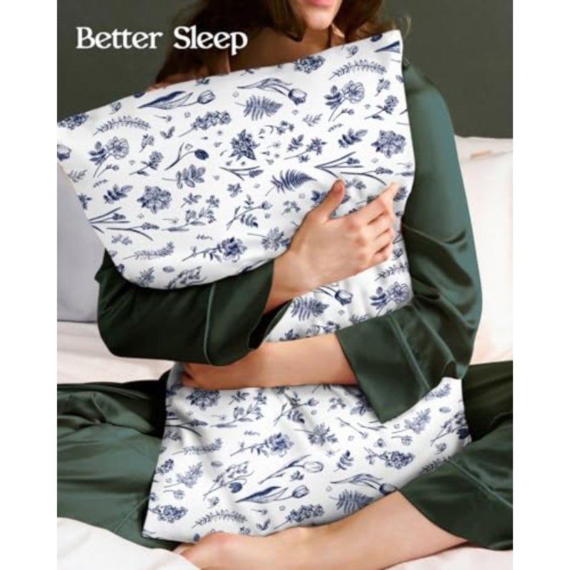 2 Pack Mulberry Silk Pillowcase for Hair and Skin - Standard Size 20 x 26 Inch with Hidden Zipper 19 Momme Soft Sleeping Silk Pillow Case for Women, Moms - Image 2