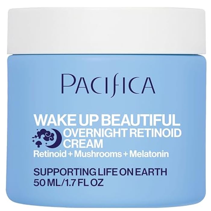Pacifica Wake Up Beautiful Retinoid Night Cream – Overnight Anti-Aging Moisturizer with Hyaluronic Acid & Melatonin, Reduces Wrinkles & Fine Lines, Hydrating and Gentle for Dry or Mature Skin, Vegan - Image 1