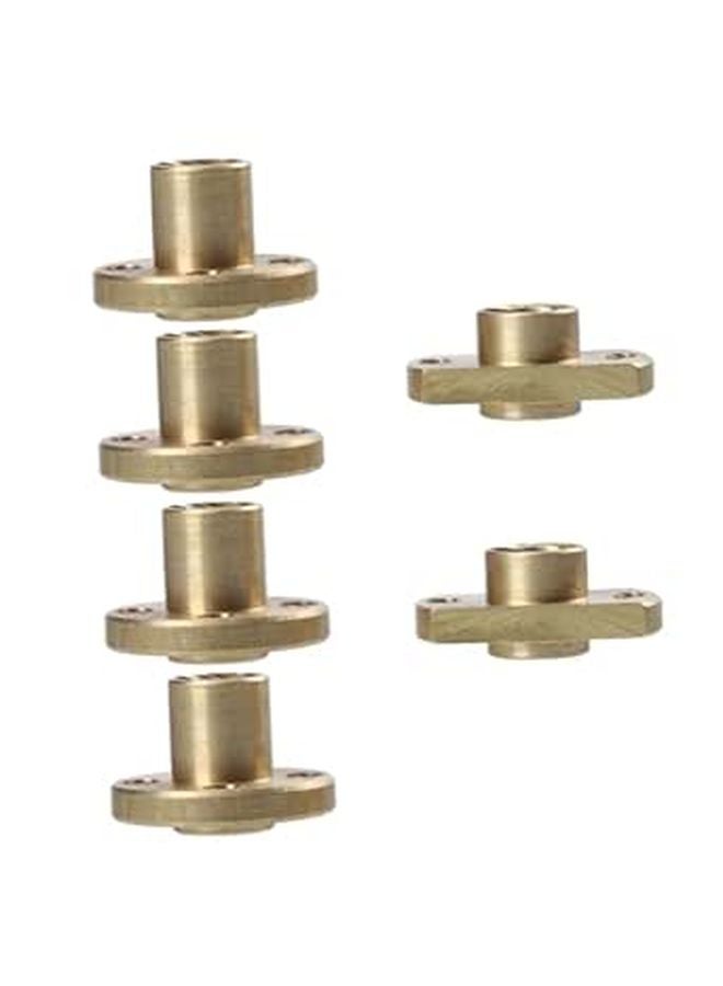 6Pcs Trapezoidal Screw Nuts Low Friction Wear Resistant for 3D Printer CNC Machine Projects - Image 1