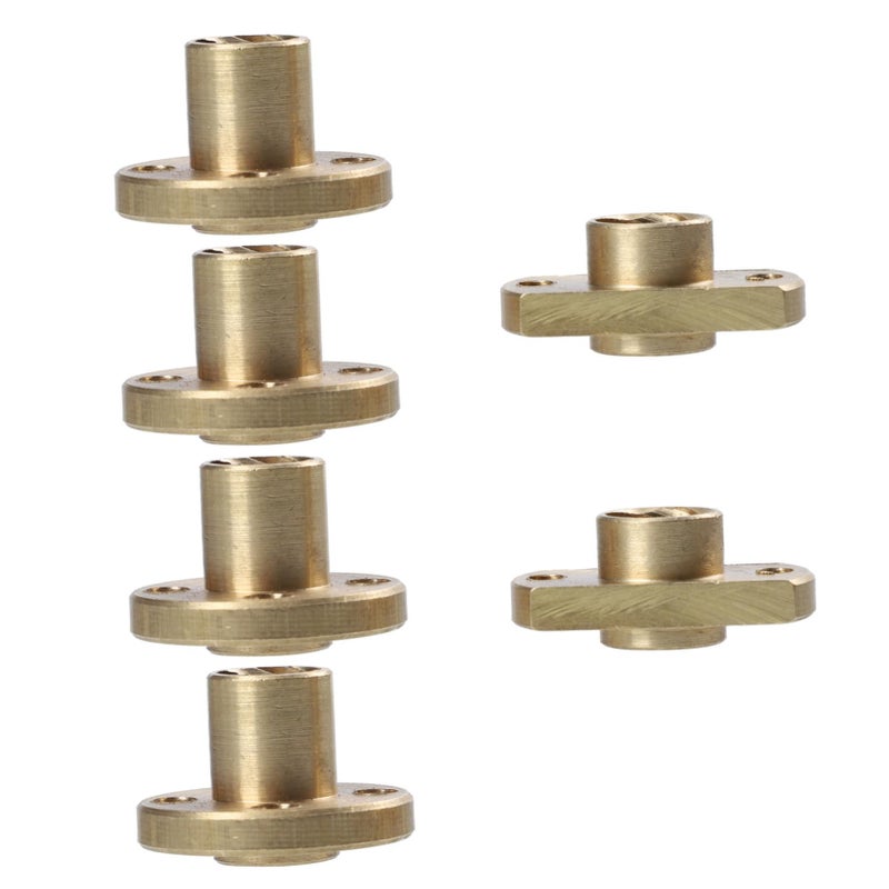 6Pcs Trapezoidal Screw Nuts Low Friction Wear Resistant for 3D Printer CNC Machine Projects - Image 2