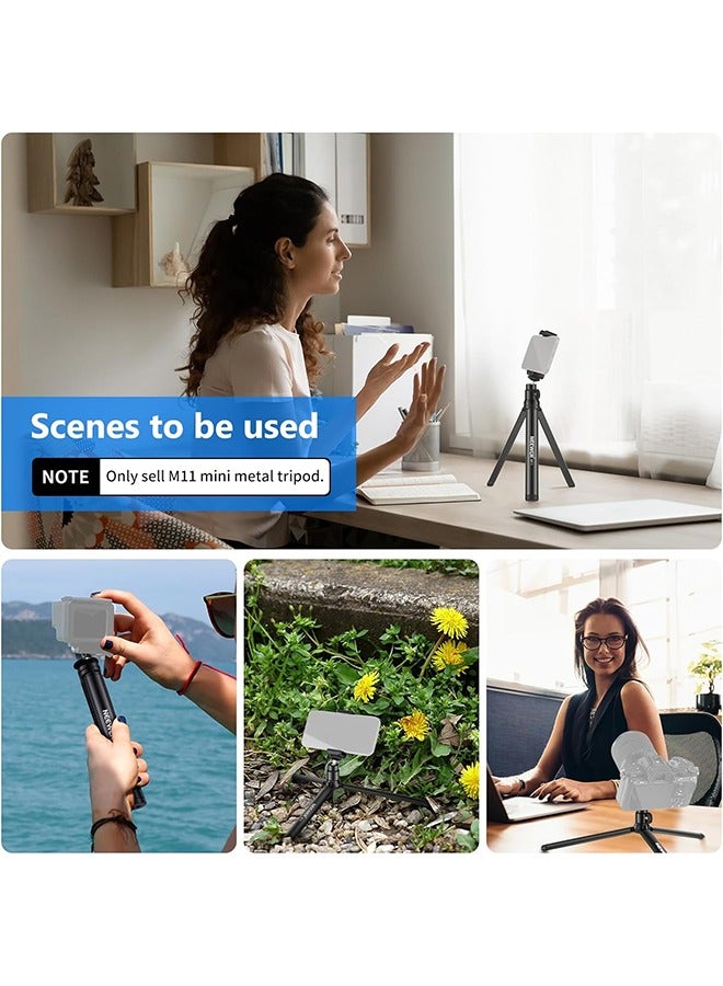 Neewer NEEWER Mini Metal Tripod, Table Stand, Desktop Compact Tripod Compatible with Crane M2, Smooth Q2, Gimbal Grip Stabilizer and All Cameras  - Image 3