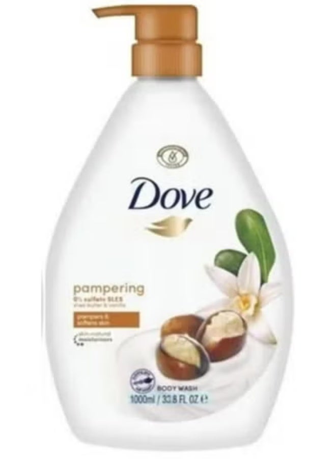 دوف غسول الجسم المرطب بزبدة الشيا والفانيليا 1000 مل