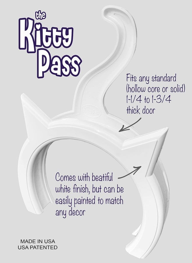 The Kitty Pass باب داخلي مخفي لصندوق فضلات القطط من كيتي باس، مناسب للقطط التي يصل وزنها إلى 21 رطلاً - Image 3