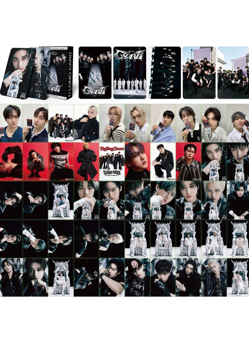 NIBEMINENT 55 Pcs Kpop Stray Kids GIANT Lomo Cards Card For Fans Collection Gifts - Image 1