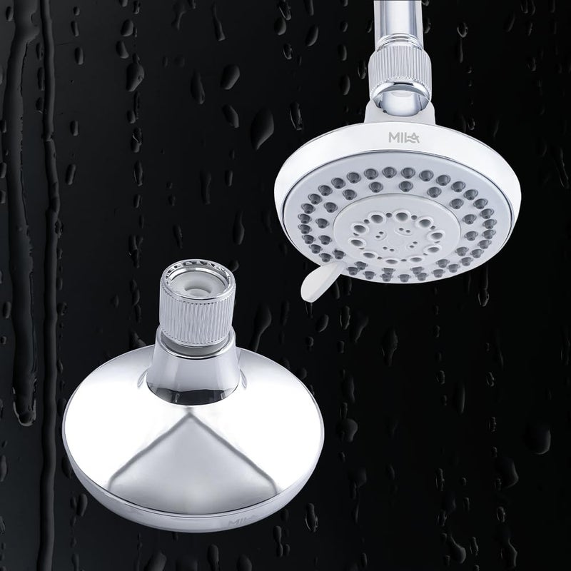 Mila India MILA Flo Shower Head MSXX0103CM Shower Head surface 5 Function Nozzle Shower RainMassageSprayMixMix 98mm - Image 1