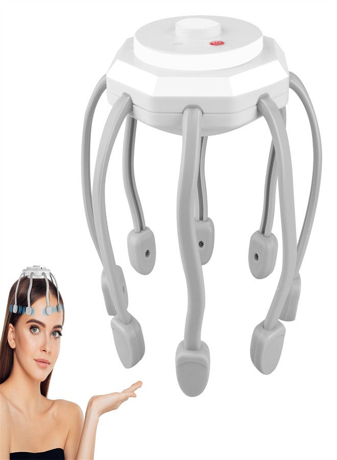 KASTWAVE Hair Scalp Massager with 8 Vibrating Contacts, Rechargeable Portable Head Massager for Pain and Anxiety Relief, Stress Relax, Tension, Relaxation, Deep Sleep, Multidimensional relaxation  - Image 4